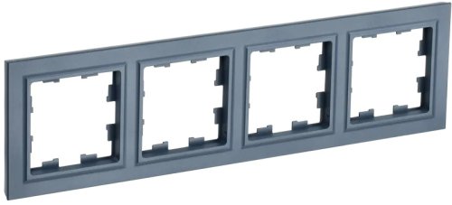 Рамка универсальная IEK Brite РУ-4-БрМ 4-м. маренго картинка